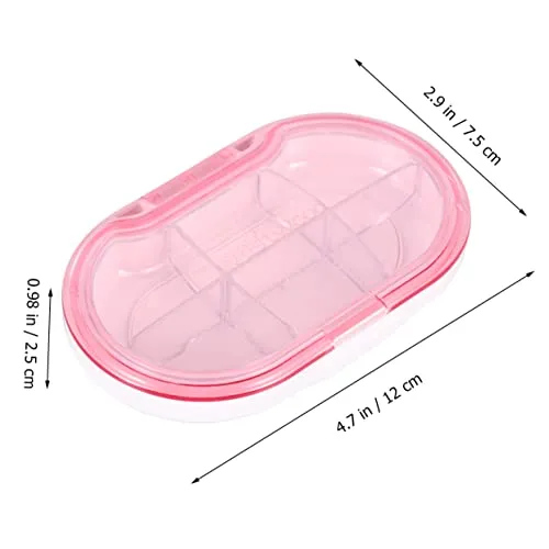 1PC Box Dispenser Container Plastic case Reminder Medicine sorter Vitamin containers Vitamin Supplement Holder bin Organizer Cases Organizers Pill case Travel Sorting Machine