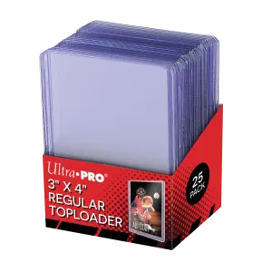 3" x 4" Clear Regular Toploaders (25ct) for Standard Size Cards