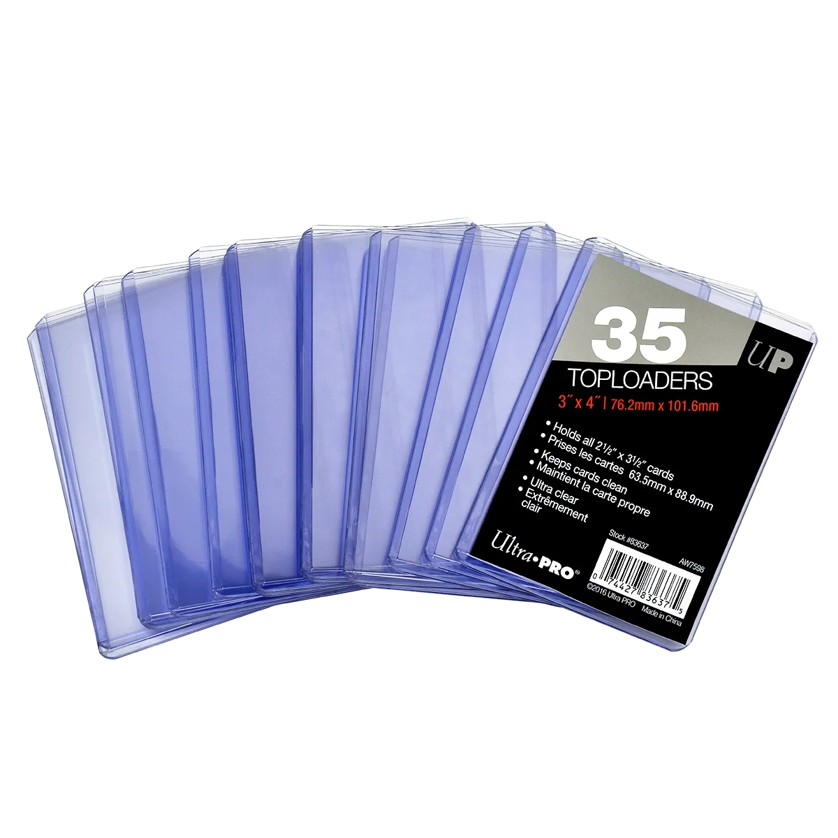 3" x 4" Clear Regular Toploaders (35ct) for Standard Size Cards