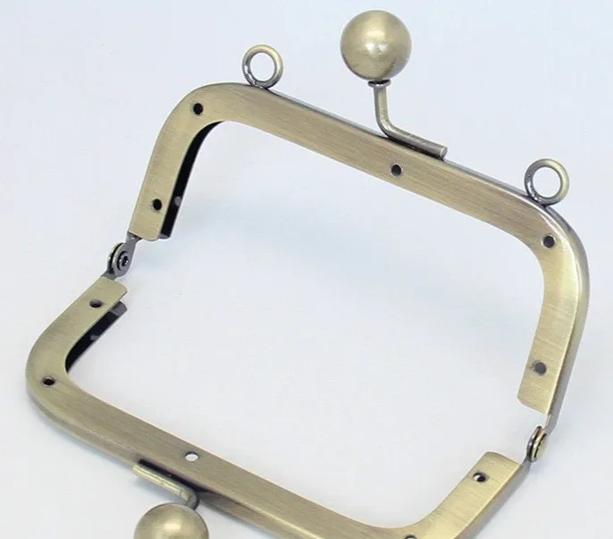 4" ( 11cm) Purse Frame Big Ball Head Clutch Purse Frame With Screws