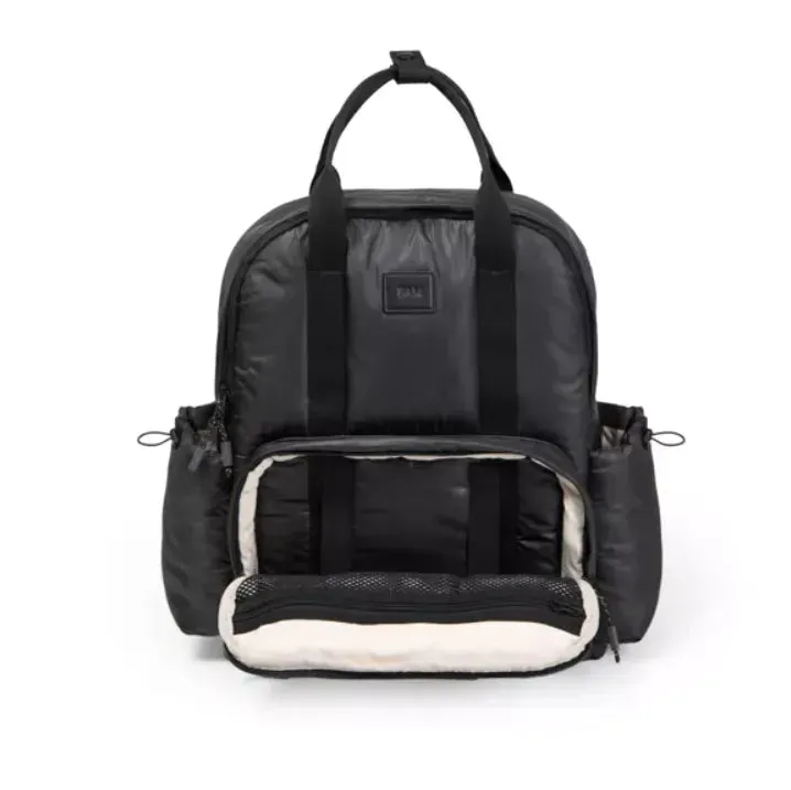 7am Enfant Diaper Bag Backpack with Portable Changing Pad - Water Resistant Shell - Black (See Description)