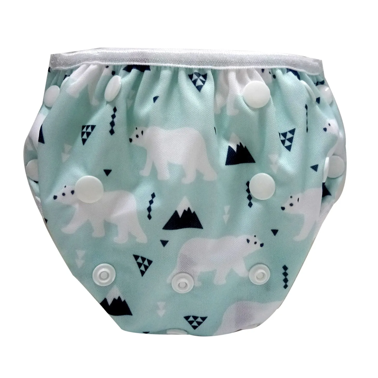 Adjustable Swim Diaper Cum Waterproof Diaper Cover - Polar Bear