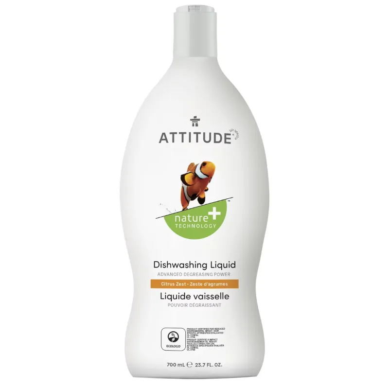 Attitude Citrus Zest Dishwashing Liquid 23.7oz