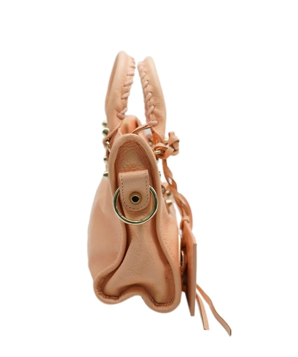 Balenciaga mini peach city bag  - AJC0447