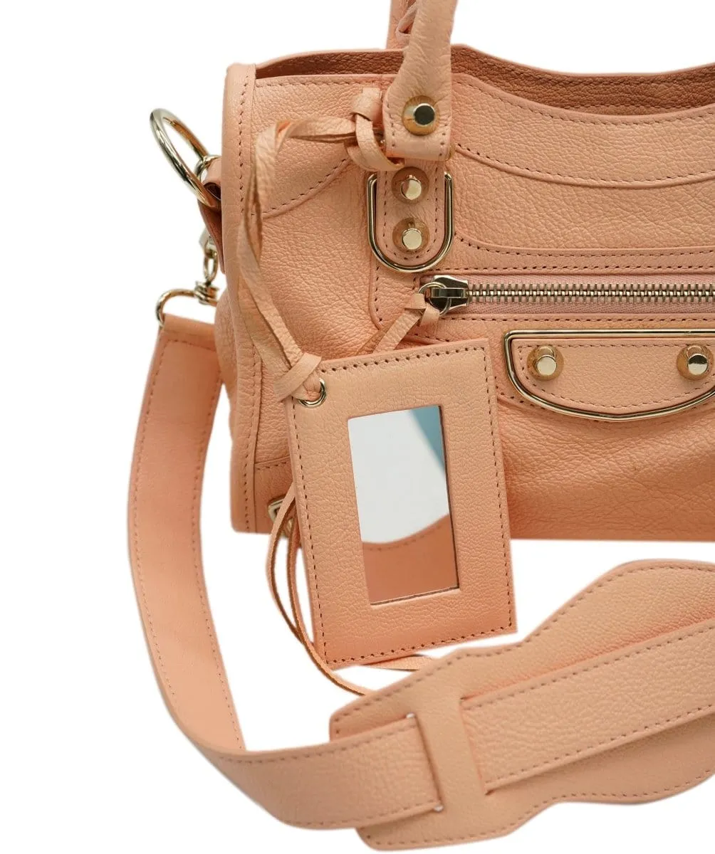 Balenciaga mini peach city bag  - AJC0447