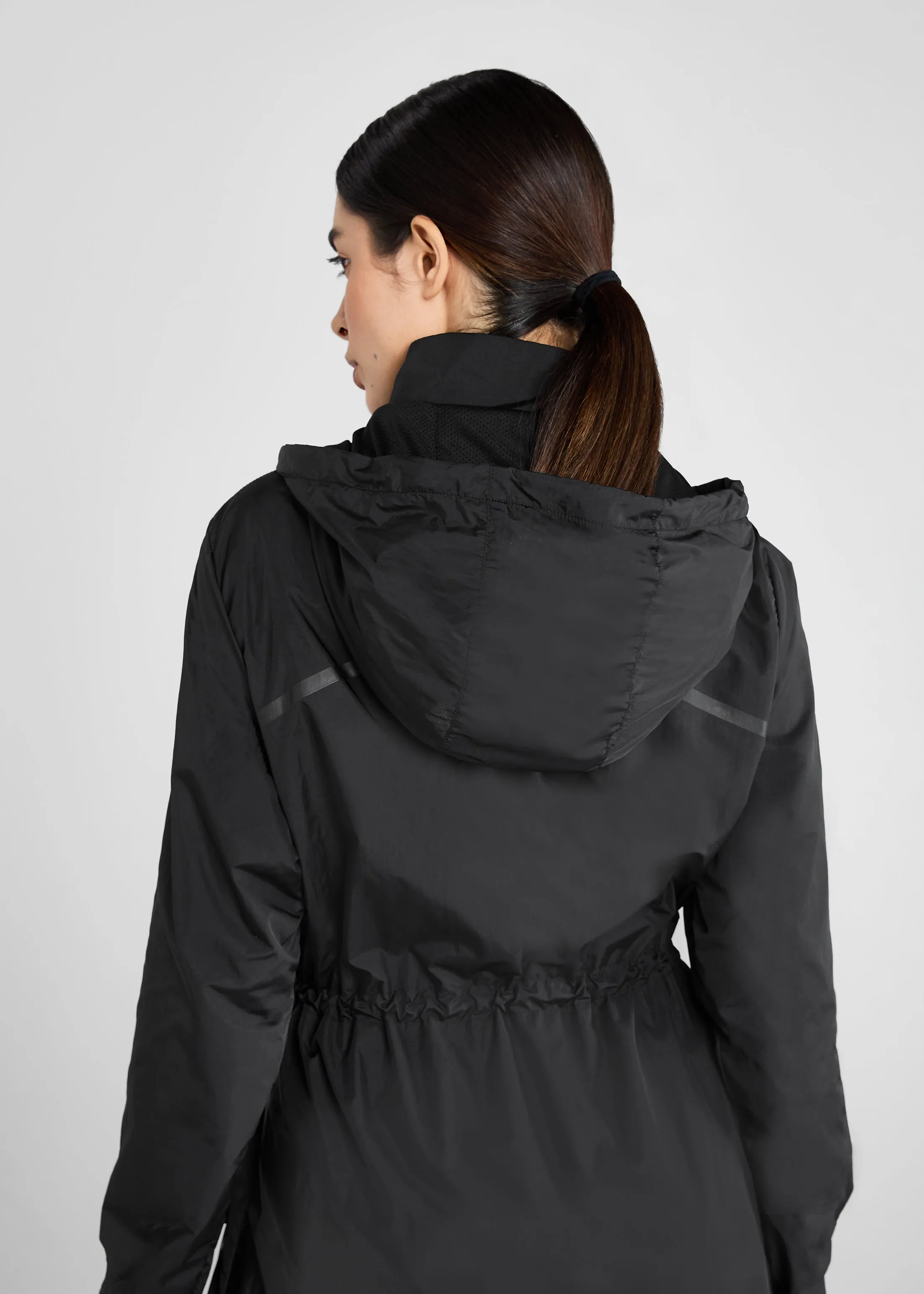 Black Lightweight Rain Jacket