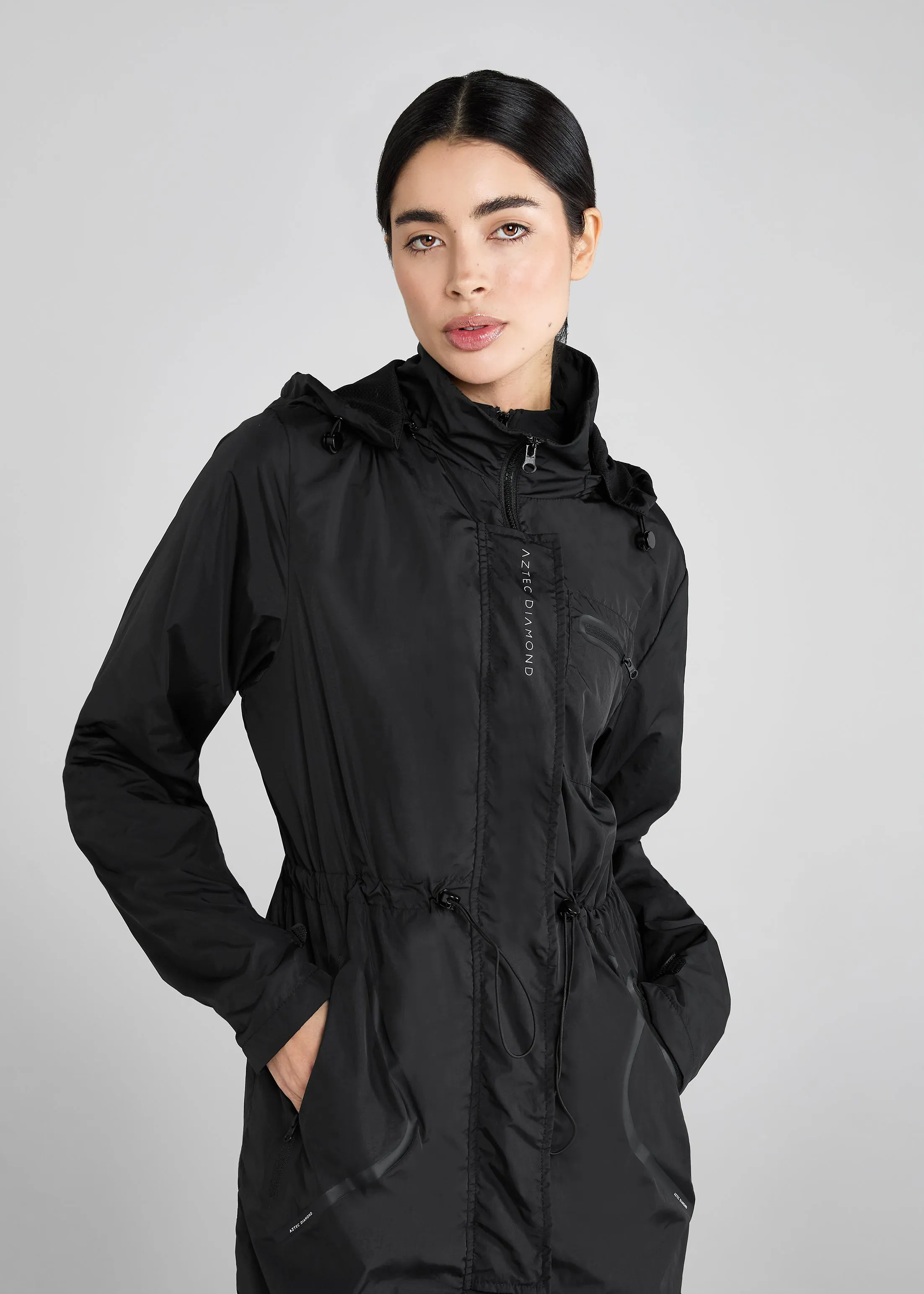 Black Lightweight Rain Jacket