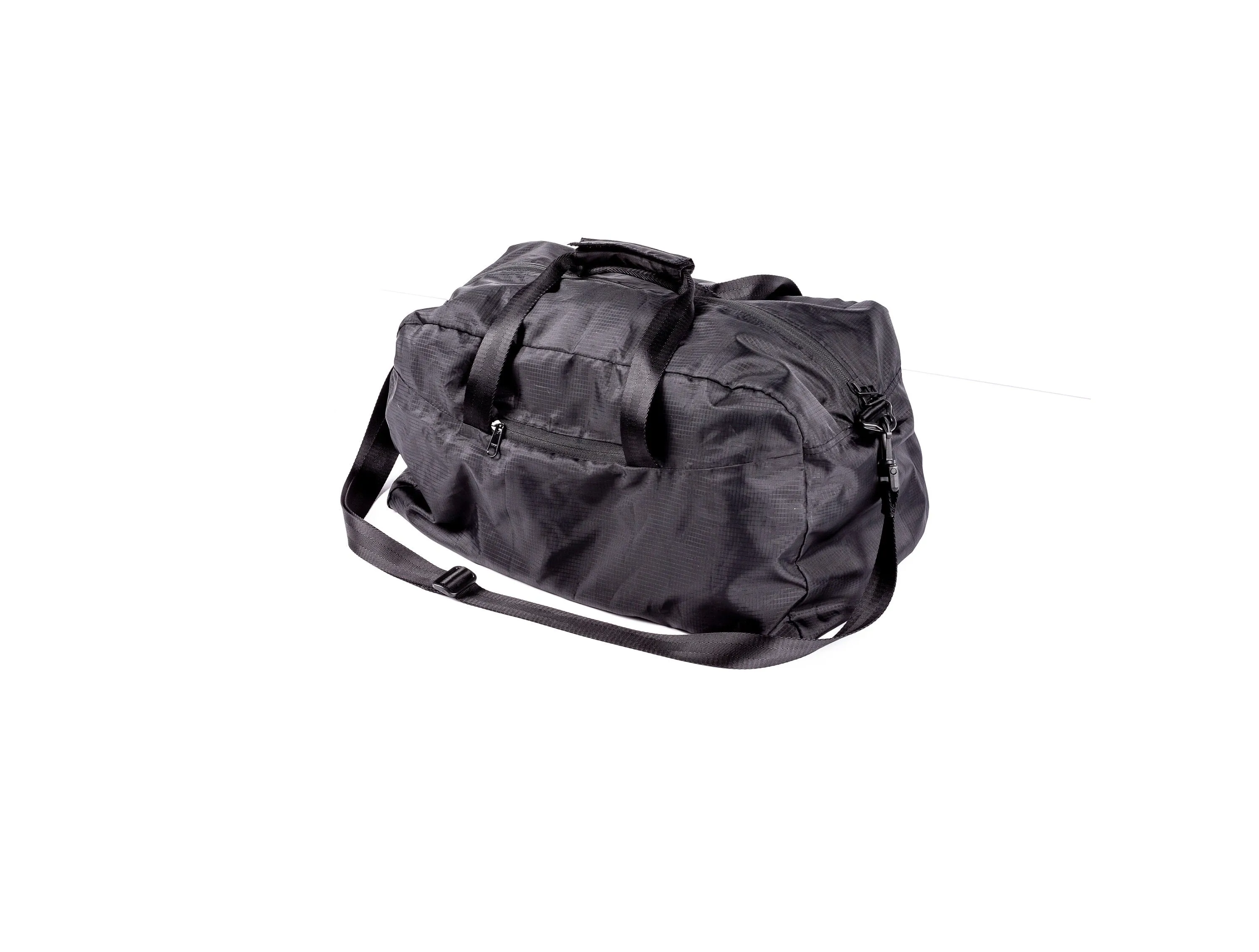 Blacked Out Quick Collapsible Nylon Duffle Bag