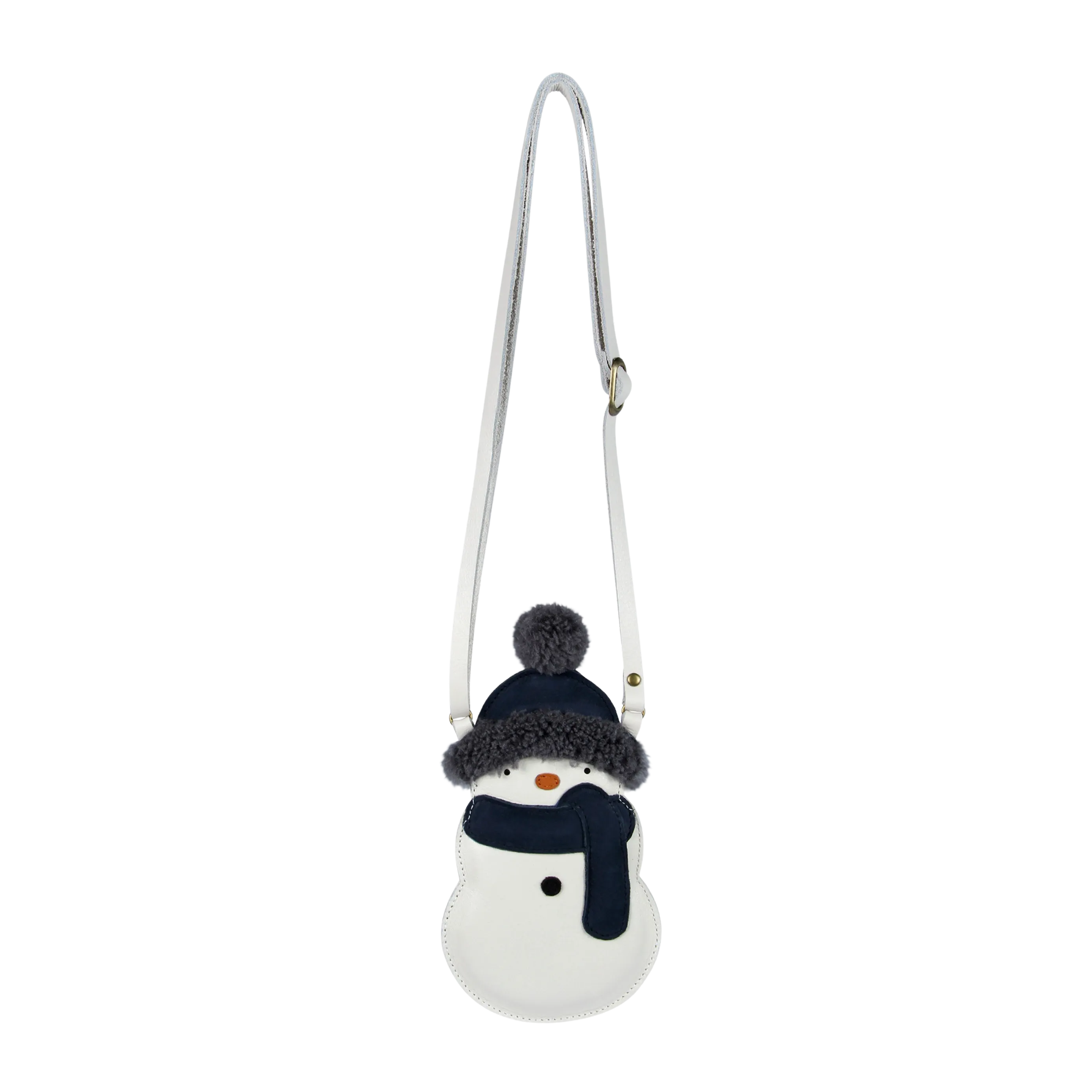 Britta Exclusive Purse | Snowman | Off White Leather