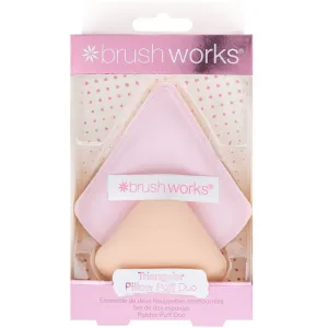 Brushworks Triangular Pillow Puff Duo