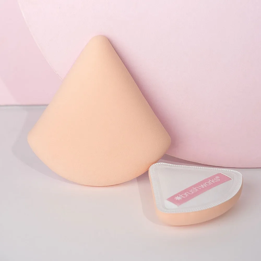 Brushworks Triangular Pillow Puff Duo