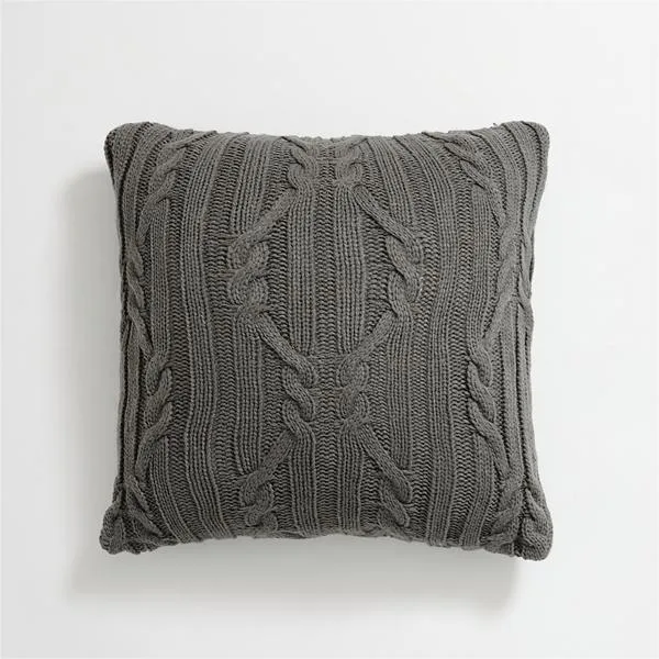 Cable Knitted Throw Pillow Cover Set