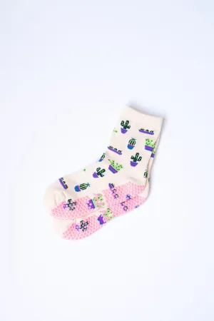 Cactus Grippy Sock