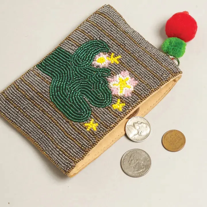 Cactus Seed Mini Coin Purse