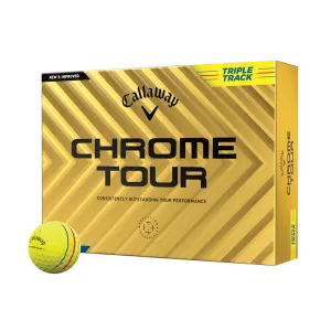 Callaway Chrome Tour Triple Track Yellow Golf Balls 24'1