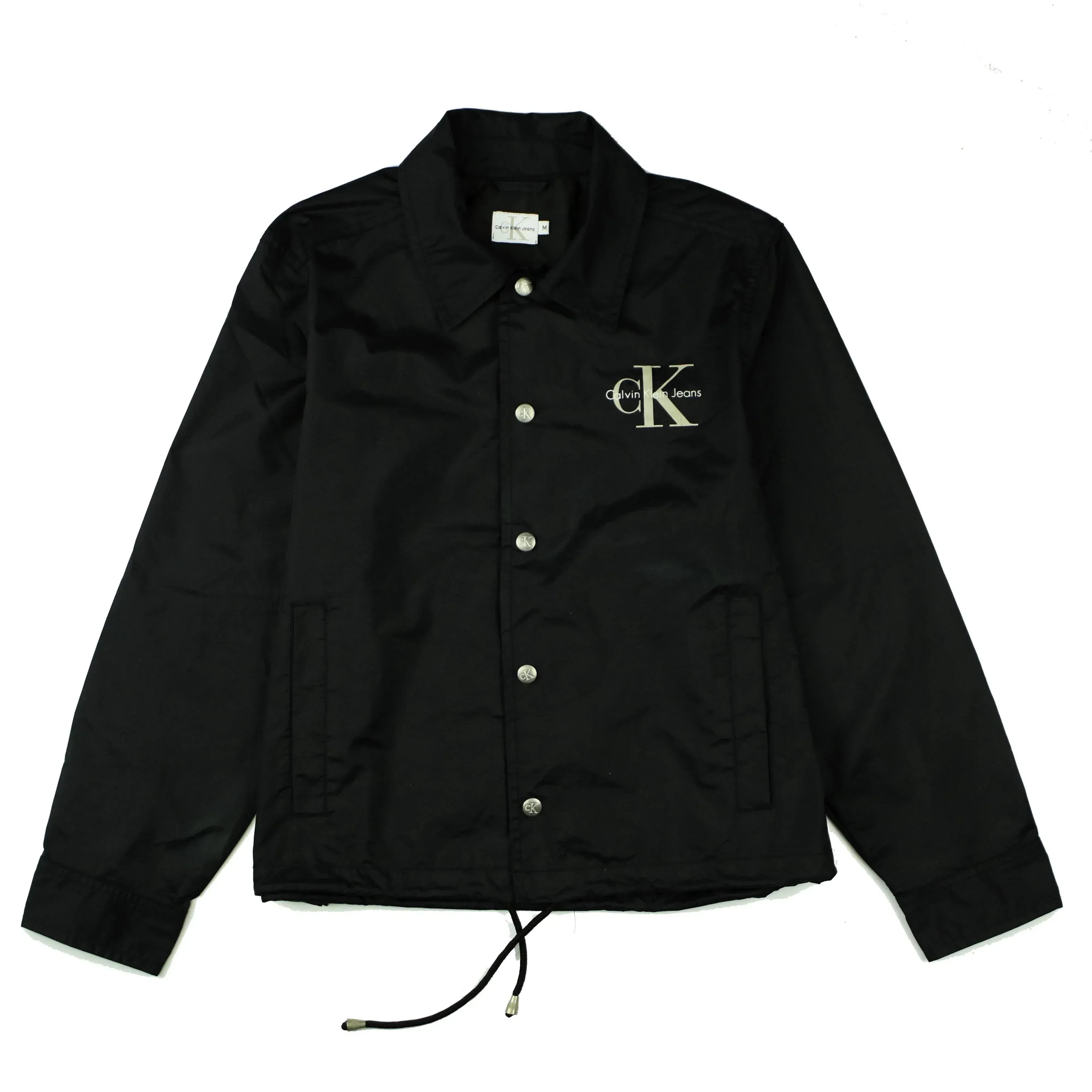 CALVIN KLEIN 90S BACK LOGO WINDBREAKER JACKET  (S)