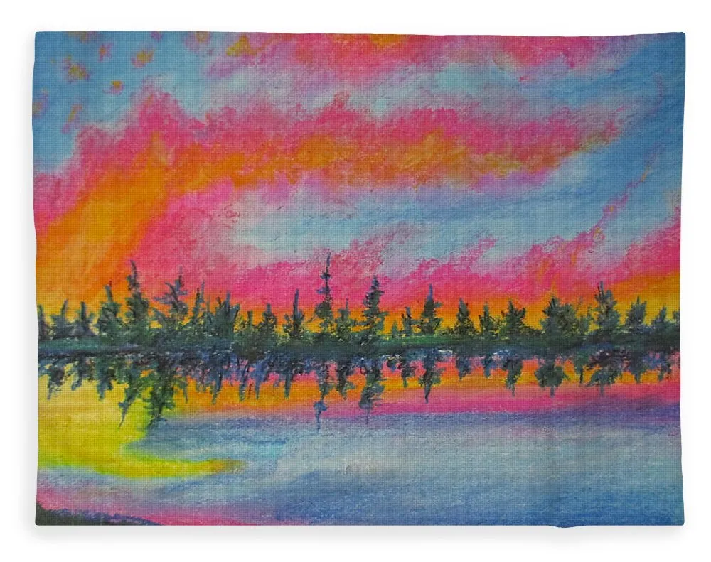 Candycane Sunset - Blanket