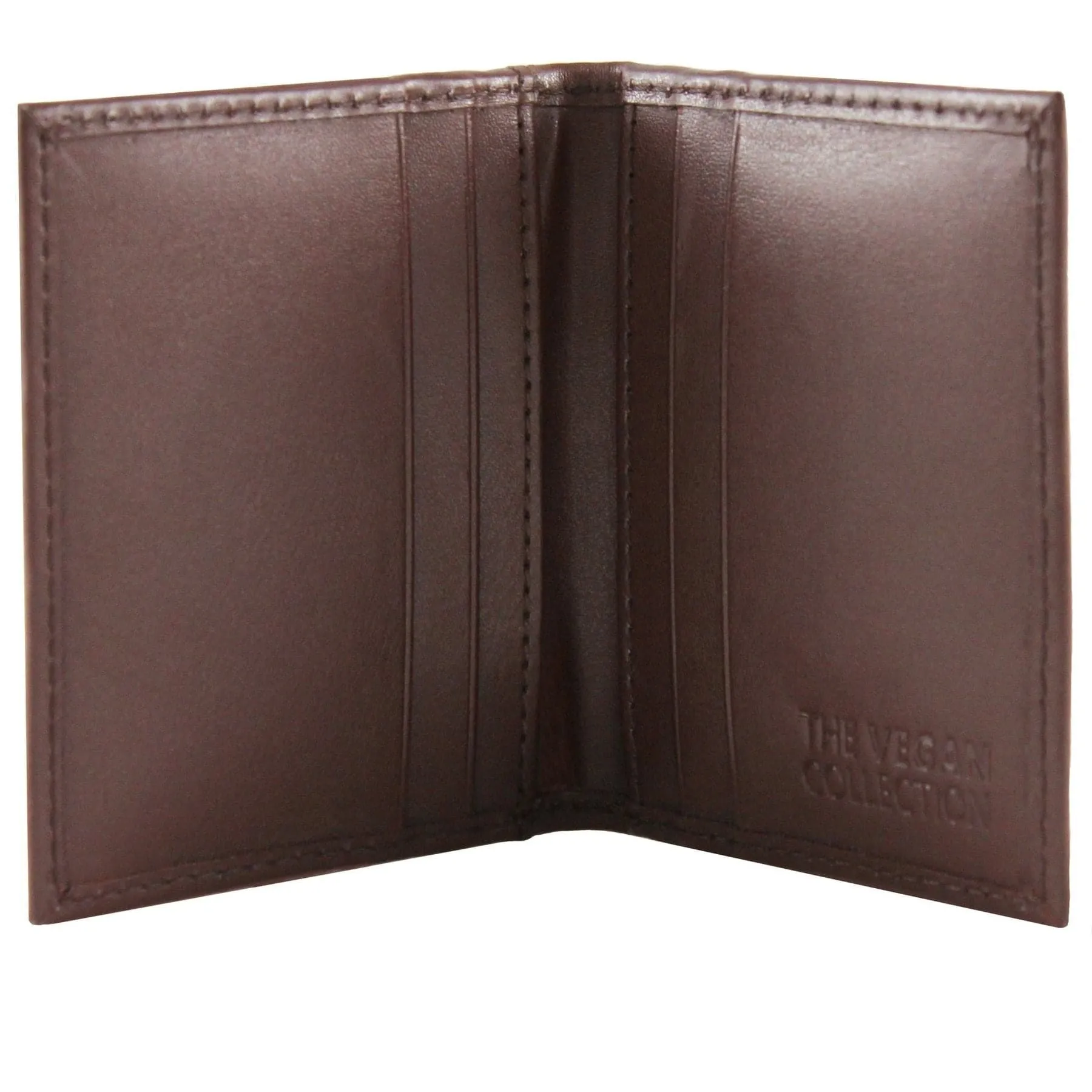 'Charlie' - Vegan Bi-Fold Wallet by The Vegan Collection  - Brown