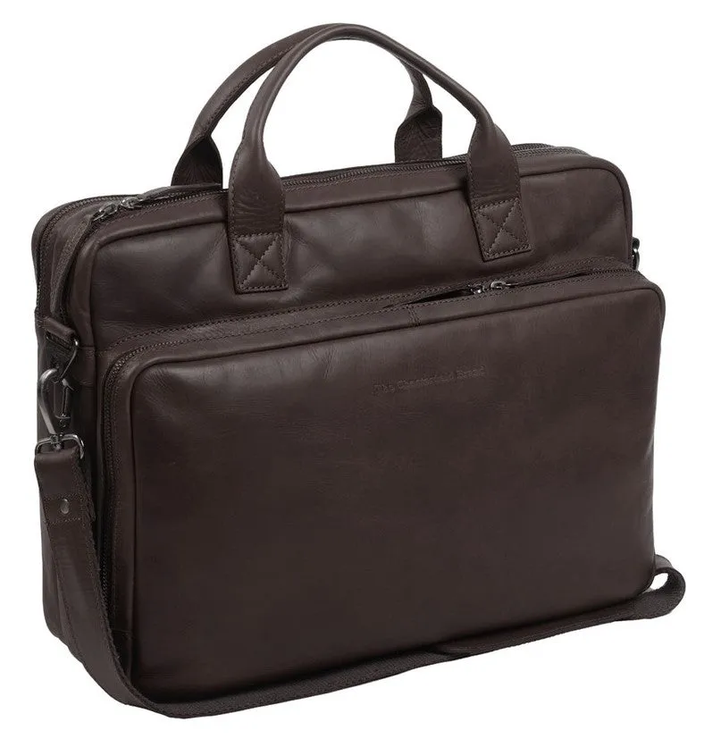 Chesterfield Jackson Leather Laptop Bag | Brown