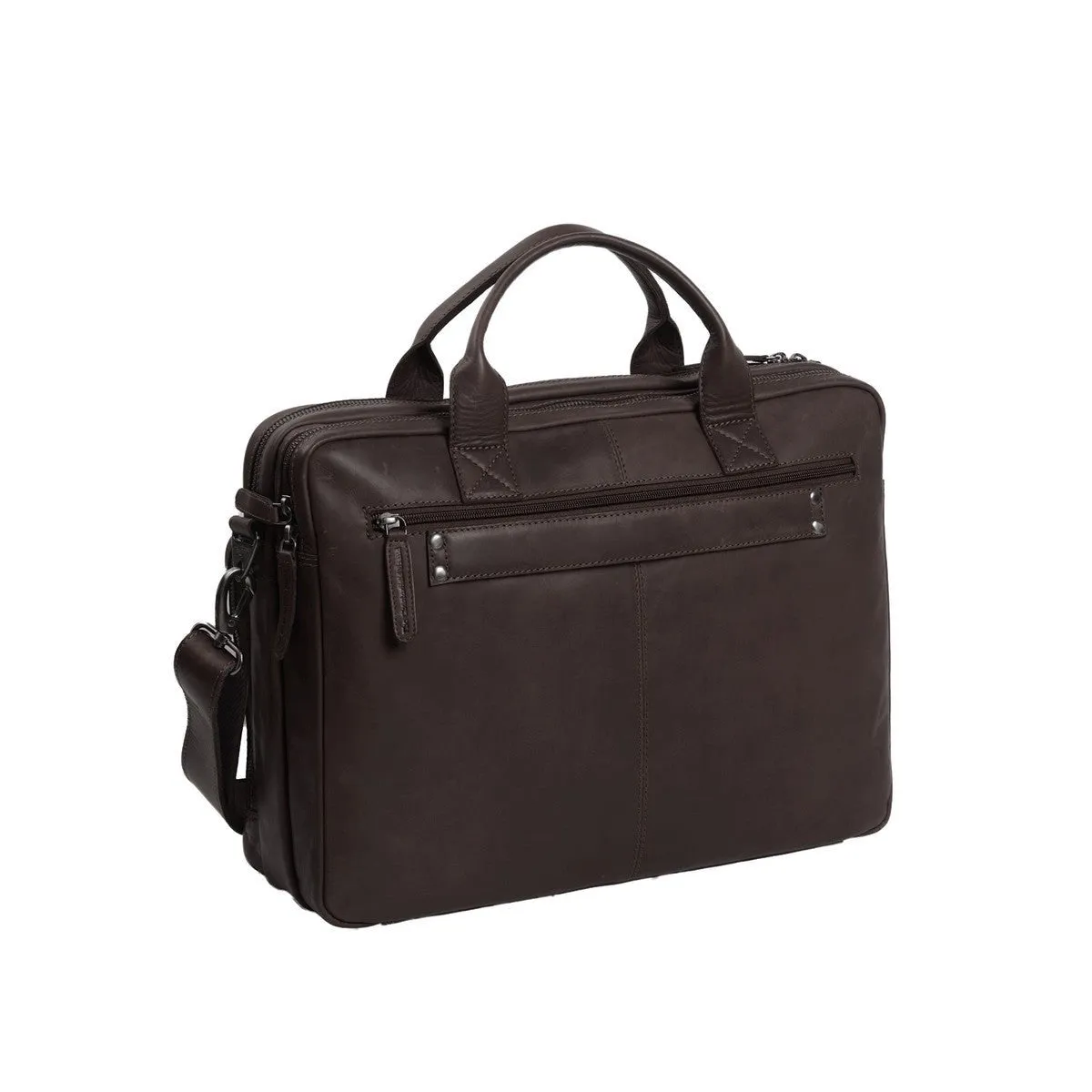 Chesterfield Jackson Leather Laptop Bag | Brown