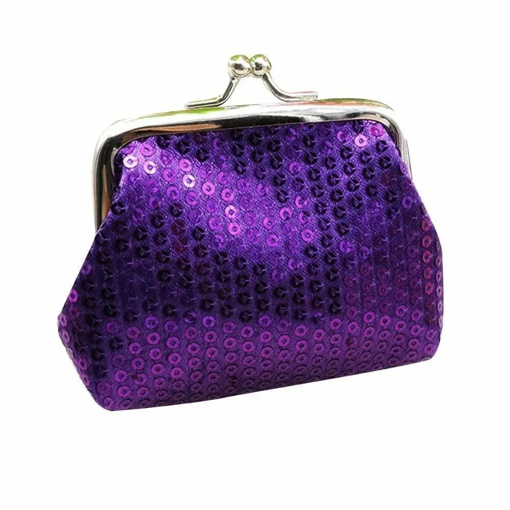 Christmas, New Years Party Sequins Sparkly Coin Purse