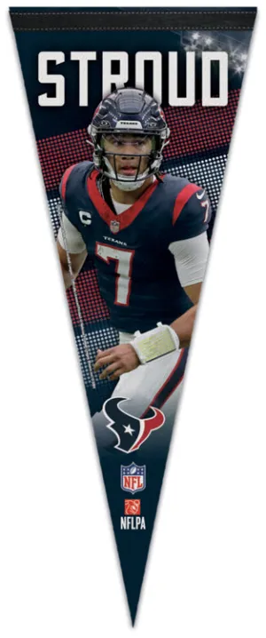 CJ Stroud Houston Texans NFL QB Action Series Premium Felt Pennant - Wincraft 2024