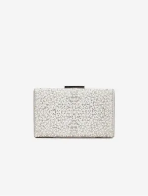 Clara Vegan Pearl Bridal Clutch | Ivory