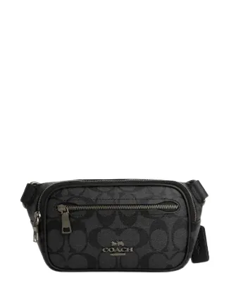 Coach Mini Belt Bag In Signature Canvas