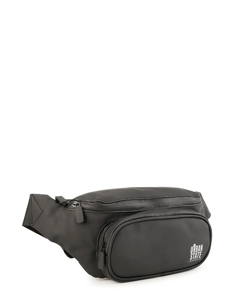 Coated Dry Square Waistpack - Black