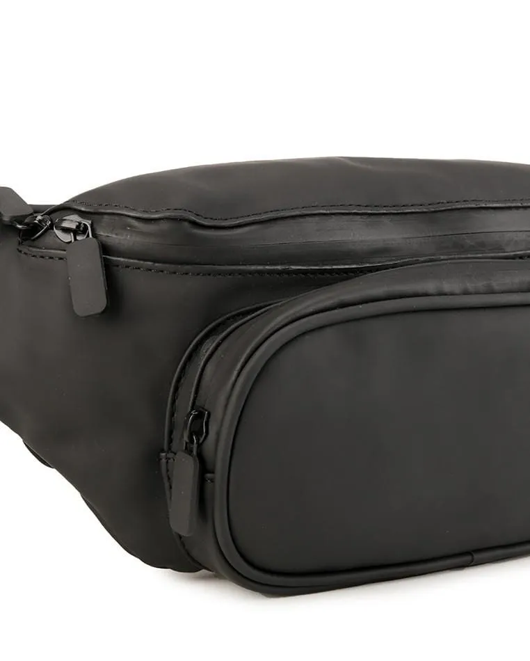 Coated Dry Square Waistpack - Black