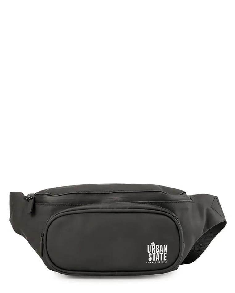 Coated Dry Square Waistpack - Black