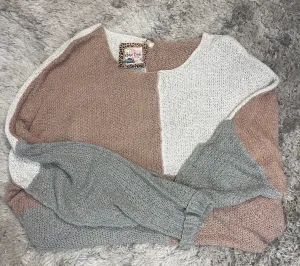 Color Block Lightweight Sweater