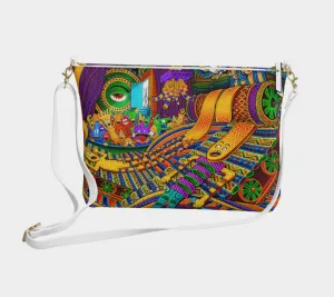 CONDUCTOR OF CONSCIOUSNESS VEGAN LEATHER CORSSBODY PURSE | SALVIA DROID