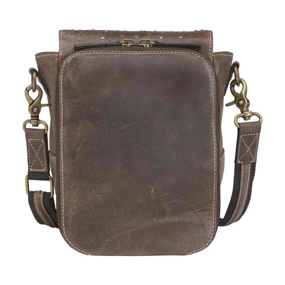 Crossbody Satchel, Distressed Buffalo