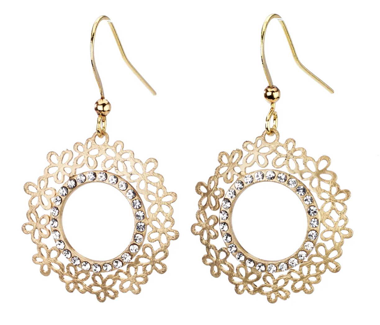 Crystal Filigree Earrings