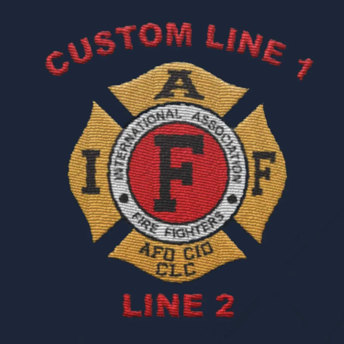 Customized 27" Large Duffel Bag with IAFF Embroidery