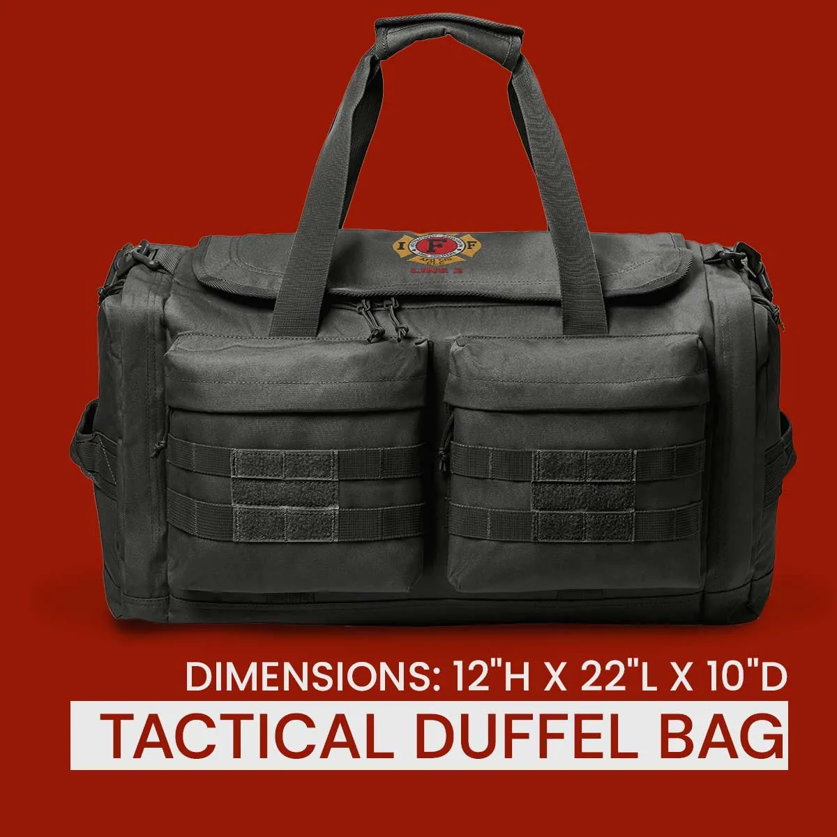 Customized Tactical Duffel Bag with IAFF Embroidery