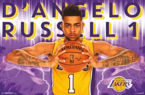 D'Angelo Russell "Superstar" L.A. Lakers NBA Action Wall Poster - Trends International 2016