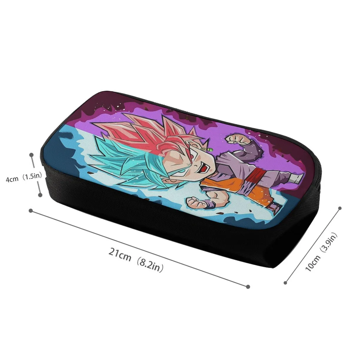 DBZ Goku Zamasu SSGSS God Blue Rose Super Saiyan Chibi Pencil Bag