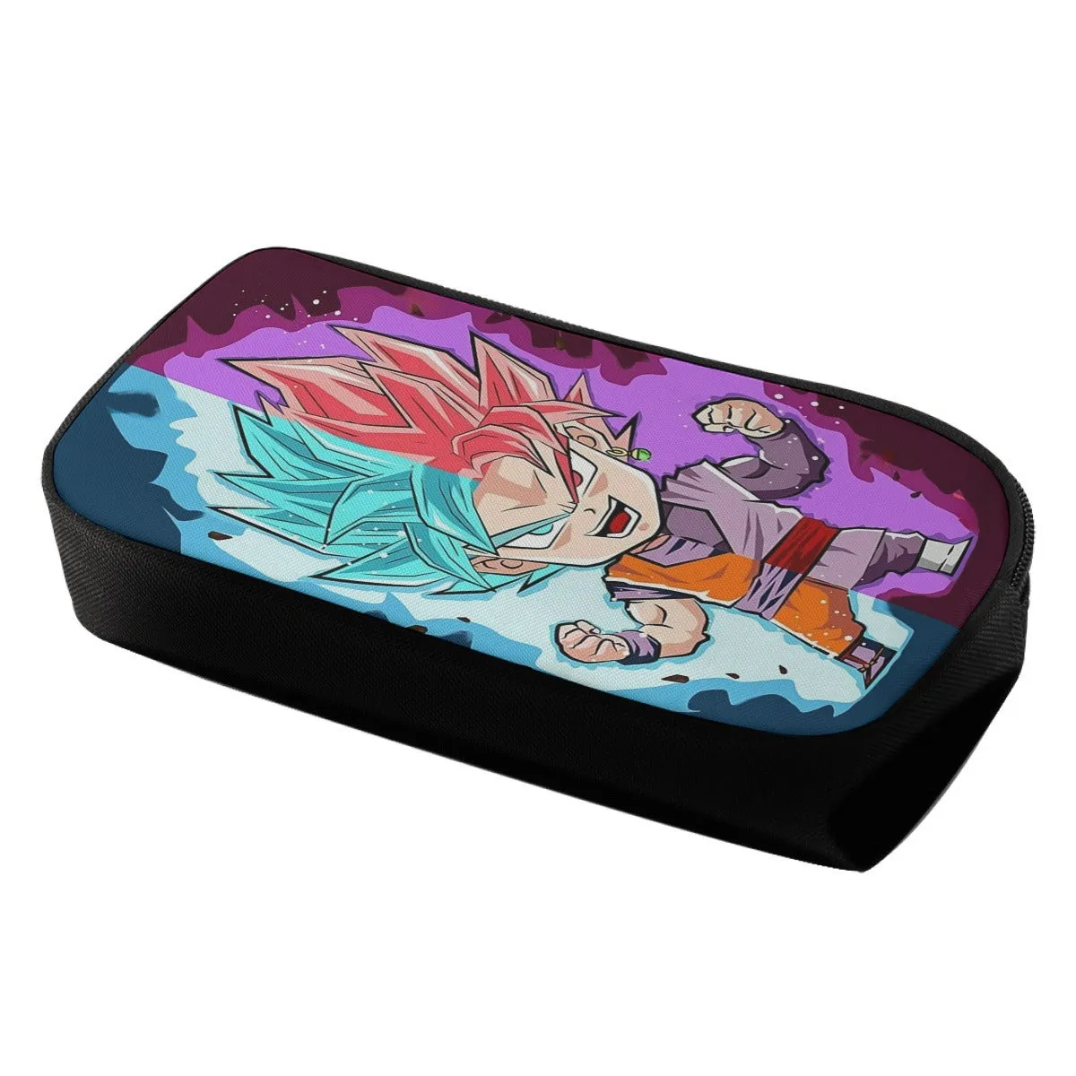 DBZ Goku Zamasu SSGSS God Blue Rose Super Saiyan Chibi Pencil Bag