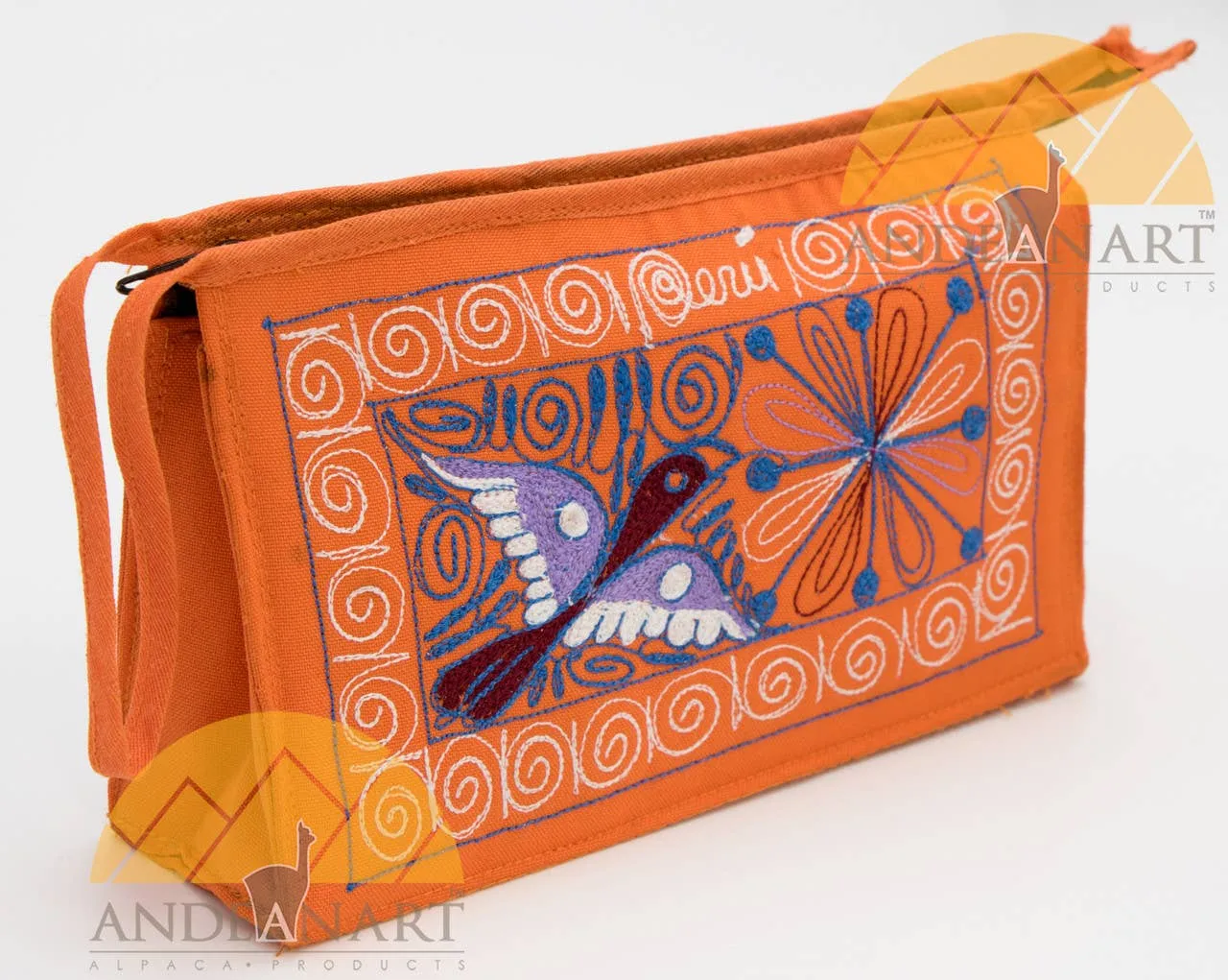 Embroidered Wristlet Purse Colca Canyon Style by AndeanArt