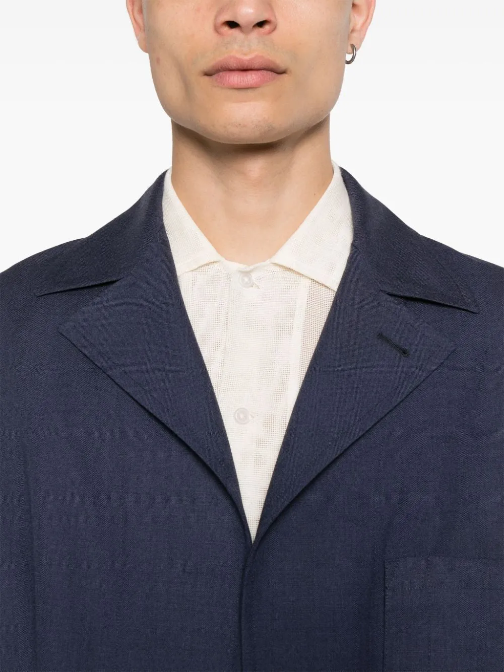 FENDI Single Breasted Wool Blazer