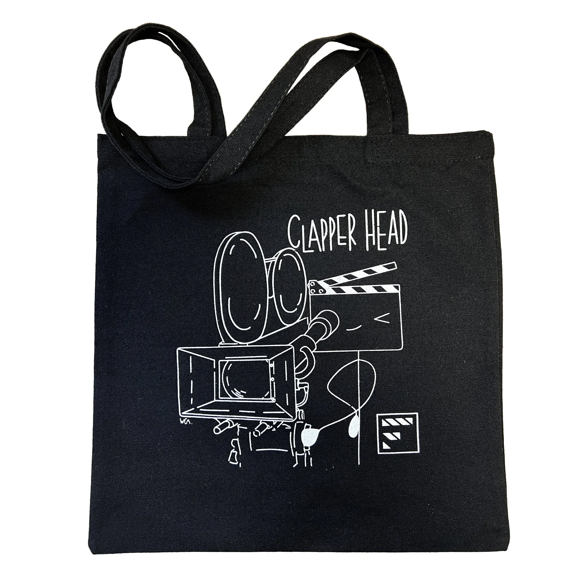 Filmsticks Clapper Head Tote Bag with Longer Carry Straps - Black