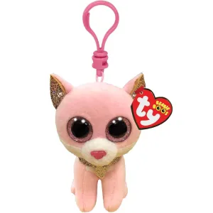 FIONA PINK CAT BEANIE BOO CLIP