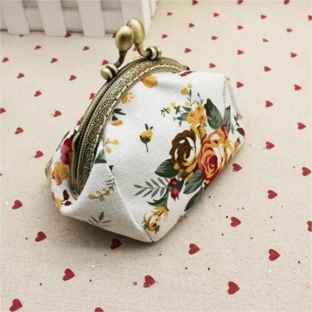 Floral Retro Coin Purse