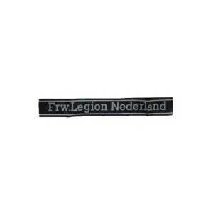 German SS Frw. Legion Nederland BEVO Cuff Title - Authentic WWII Insignia