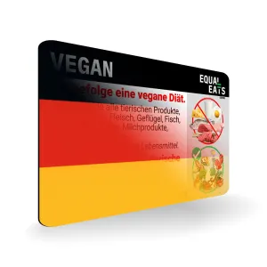 German Vegan Card