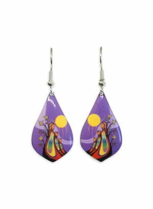 Gift From Creator Earrings by Native Artist Emily Kewageshig