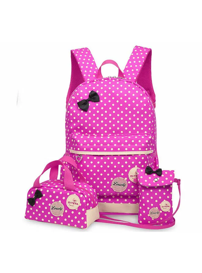 Girl School Bags For Teenagers Backpack 3Pcs/Set