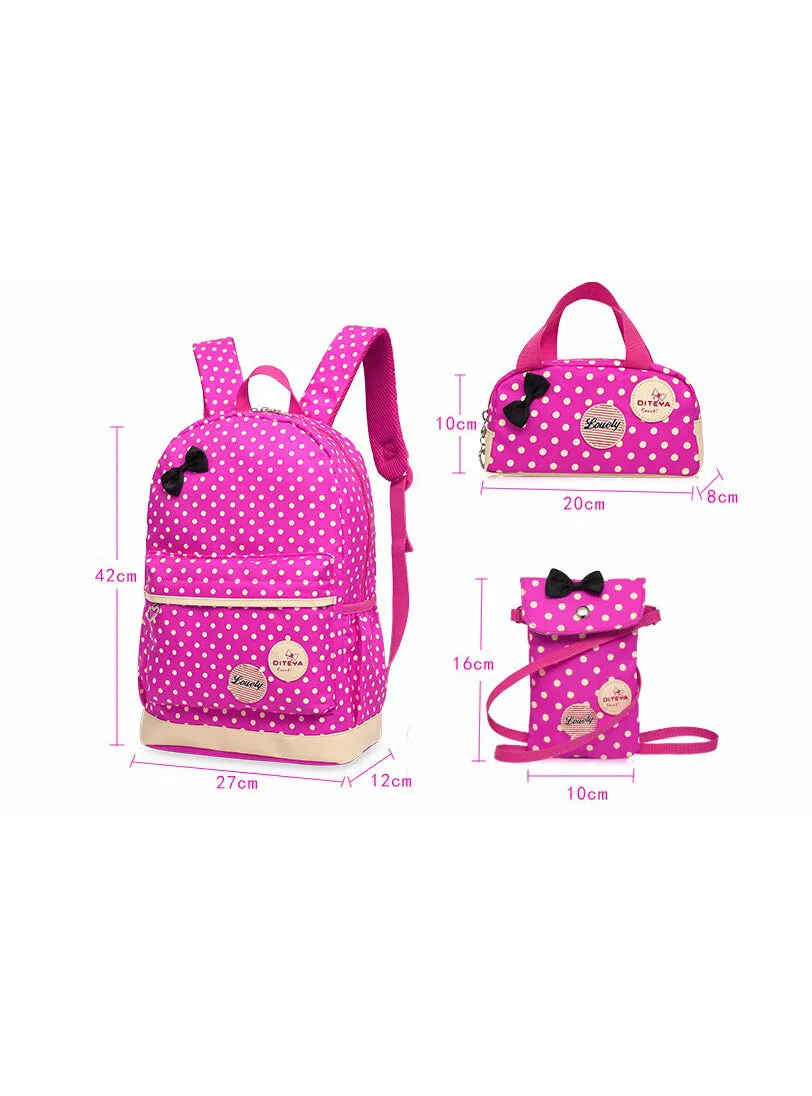 Girl School Bags For Teenagers Backpack 3Pcs/Set